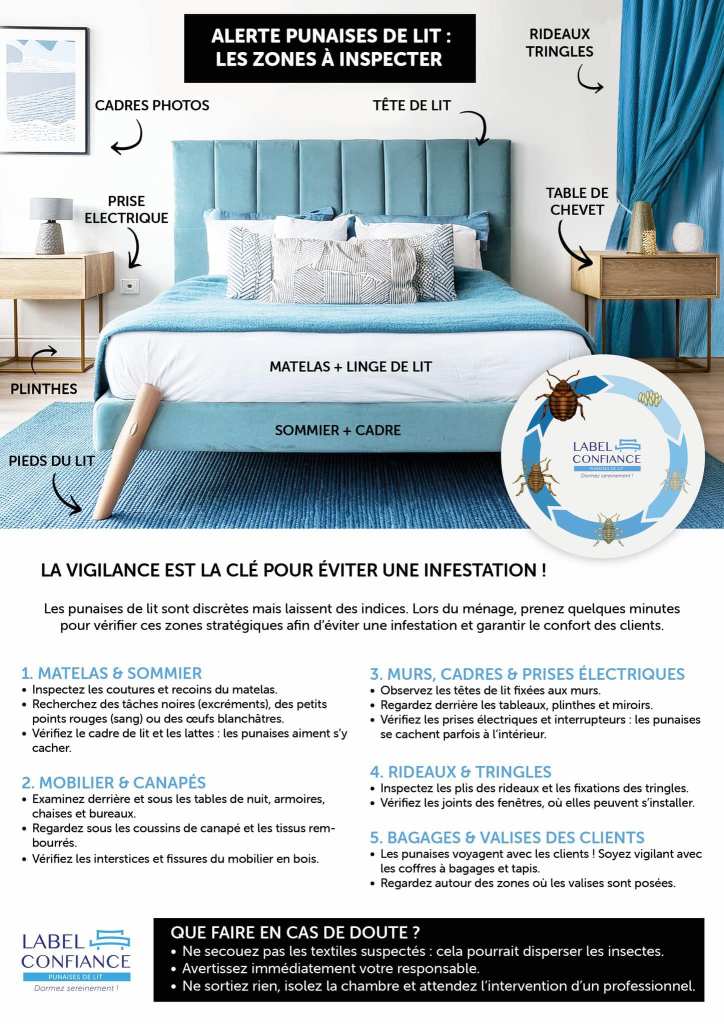Label confiance punaises de lit hôtel